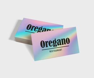 holographic foil business cards Acrylic Business Cards main image 1